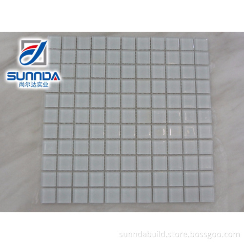 Sunnda 30x30 high quality super white factory glass mosaic tile